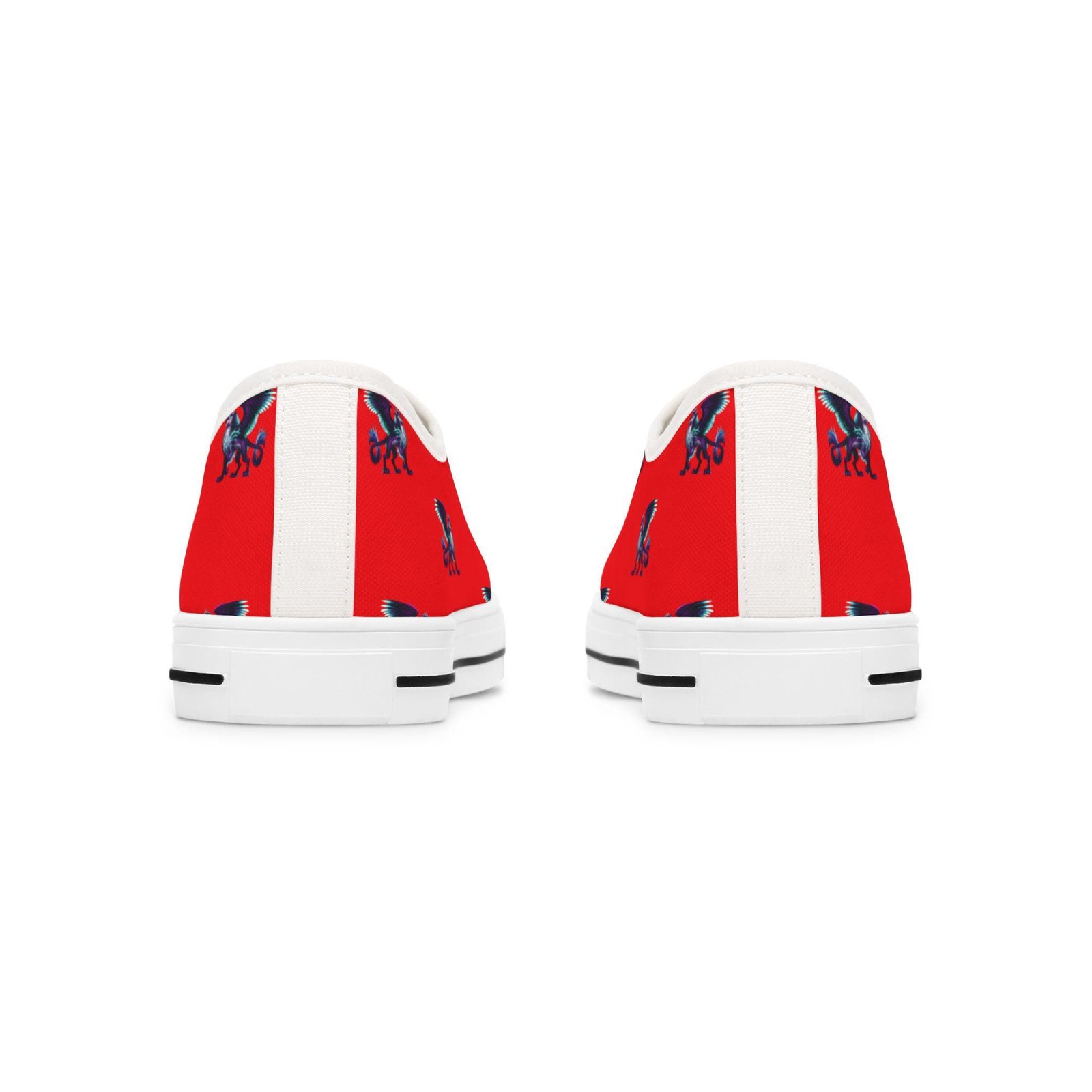 Vibrant Women's Low Top Sneakers with Sahara Design, Casual Footwear, Stylish Walkers, Spring Fashion, Perfect Gift for Her - Image 6