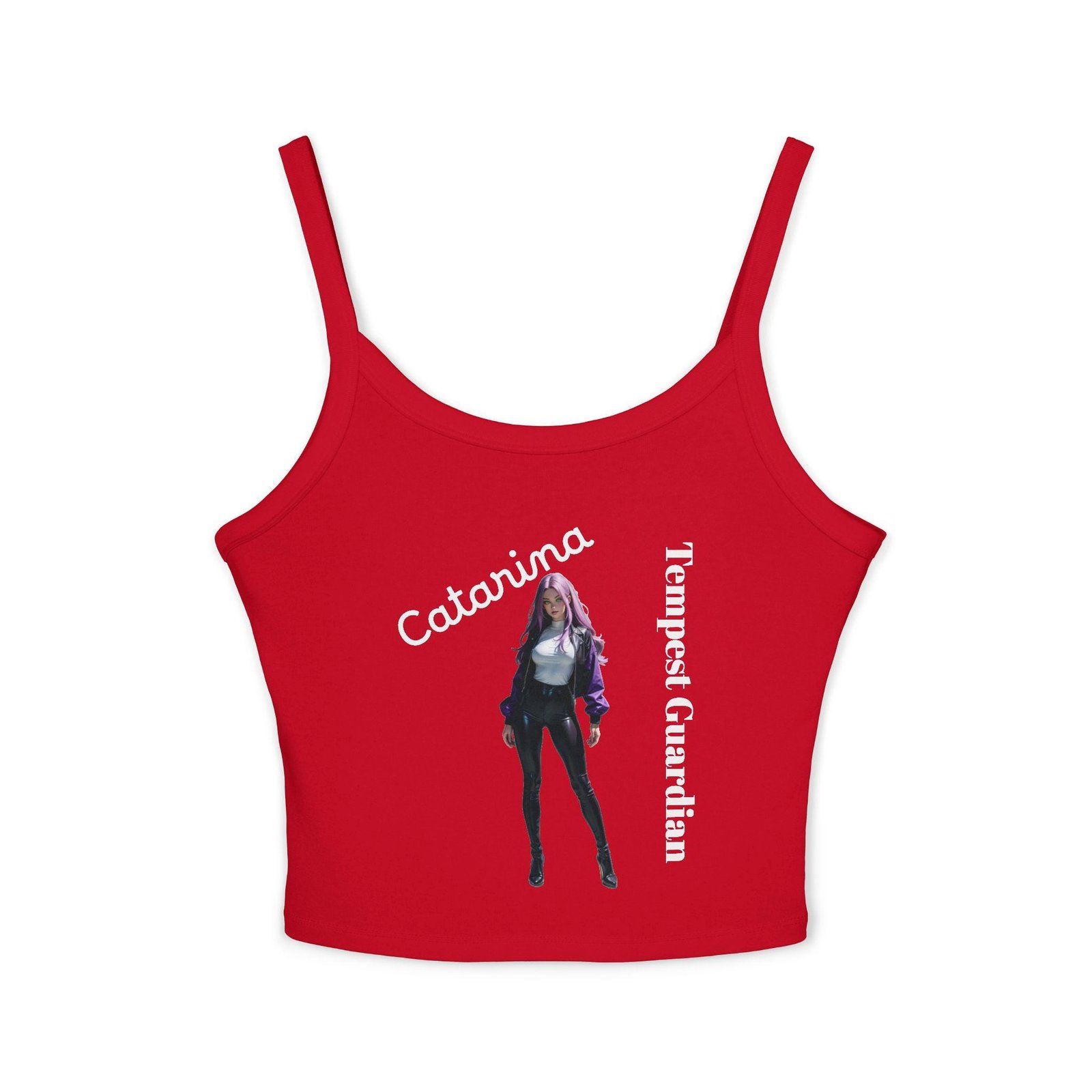 Catarina's Summer Fun Women's Tank Top, Sexy Spaghetti Strap Camisole, Cute Sleeveless Shirt, Beach Vacation Top, Casual Halter Neck Tee - Image 6