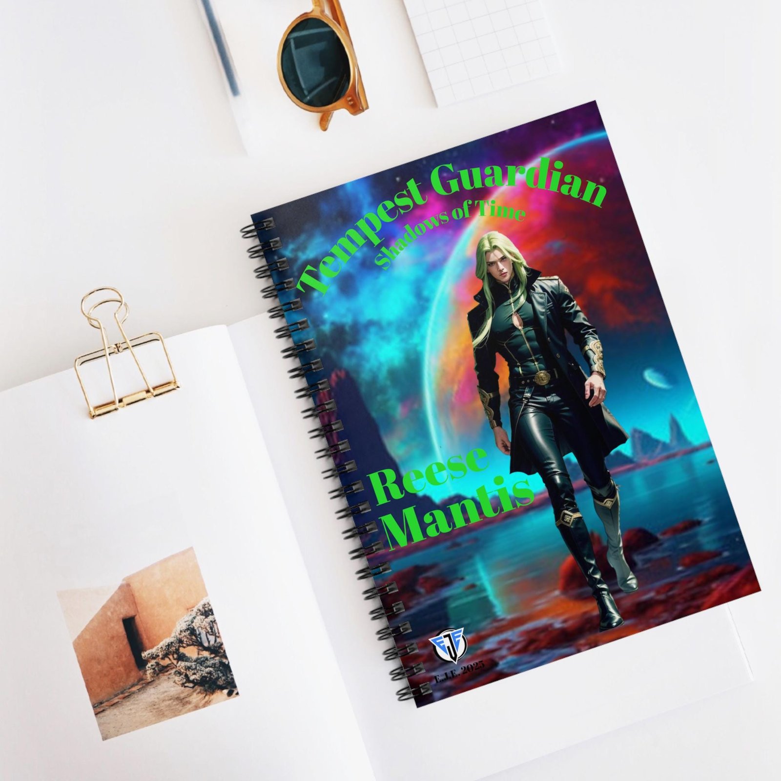 Tempest Guardian Reese Spiral Notebook - Ruled Line | Fantasy Journal | Gift for Writers, Artists, Fans, Cosplay, Note-taking - Image 5